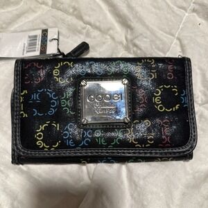 Coogi Australia Wallet Card‎ Holder Multicolor Checkbook Snap Closure Pockets